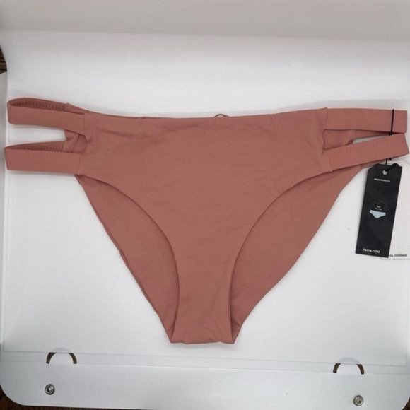 Tavik+ Chloe Side Tab Bikini Bottom in Dawn Rose Size M - Picture 3 of 6